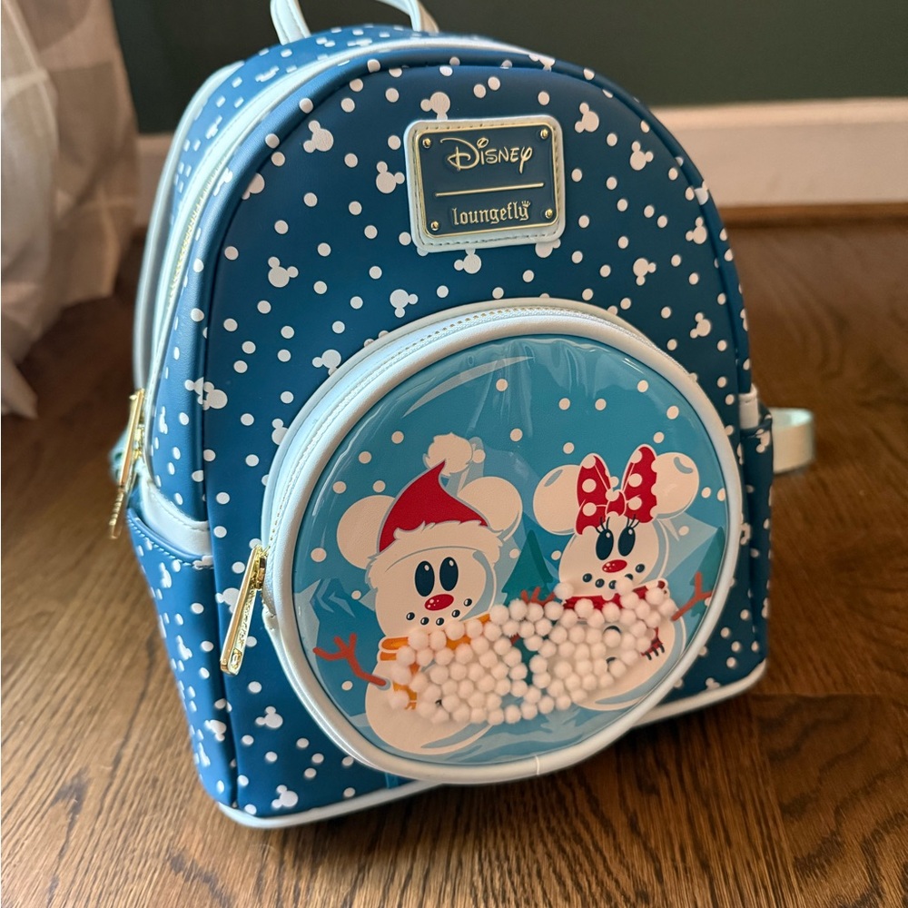 Loungefly Blue Snowman Kids Backpack